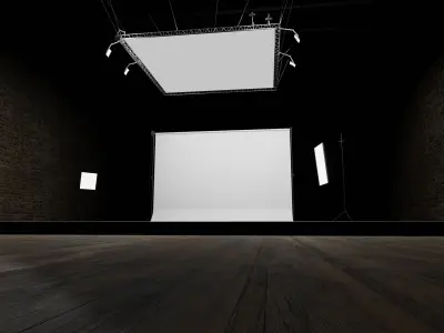 PHOTO STUDIO interior car studio 3D model