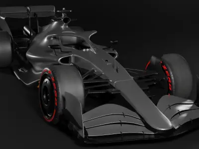 F1 2022 Livery Template Low-poly 3D model