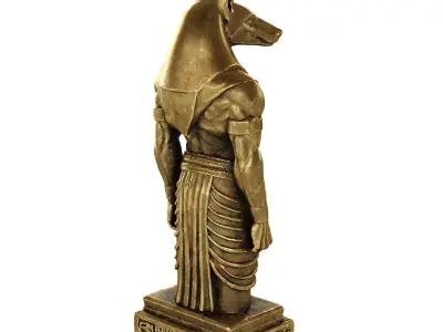 anubis statue 2 3D model