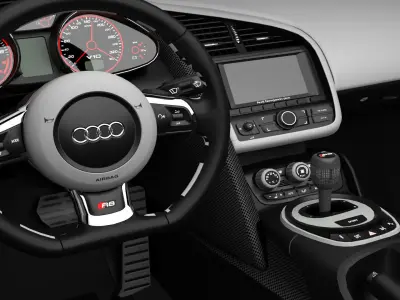 Audi R8 FSI quattro Plus Realistic 3D model