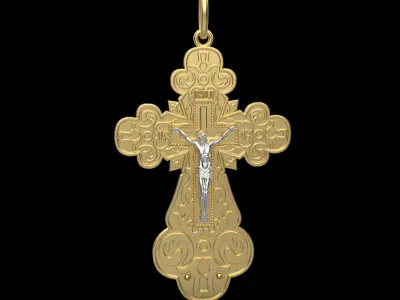 Jesus Cross Pendant 8980 3D print model