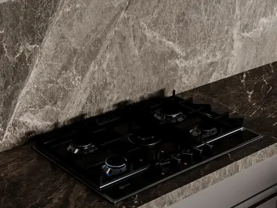 Kitchen modern209 3D model