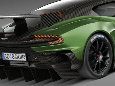 Aston Martin Vulcan 2016 3D model