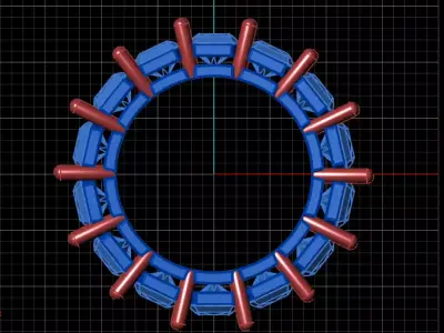 ring rectangular stone 3D print model