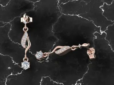 Jewelry Earring 3D print model