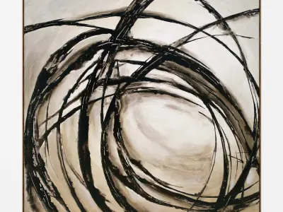 Plaster two square photo frames 37 Low-poly 3D model