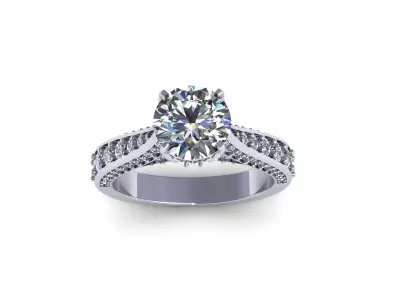 Woman Wedding Ring 270 3D print model