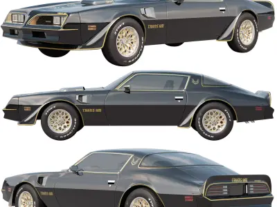 Pontiac Firebird Trans Am 1977 3D model