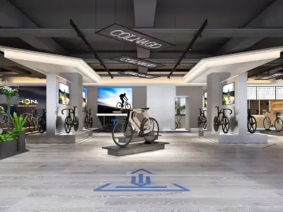 Bicycle Shop - Cycling Equipment Store 3D model