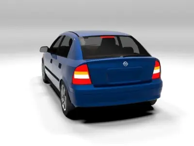 OPEL ASTRA G 5 DOOR LOWPOLY Low-poly 3D model