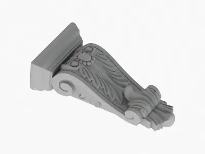 Scroll Corbel 59 - 3D Printable 3D model