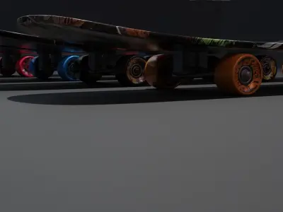 Skateboard - High Quality Realistic Skateboard 3D mode 3D model
