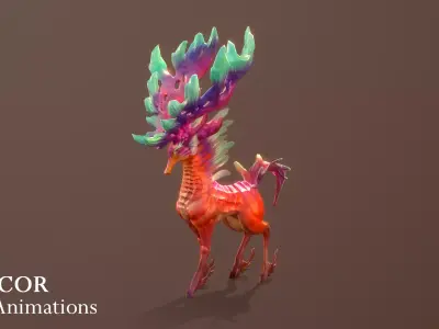 Melcor 3D Animations Low-poly 3D model