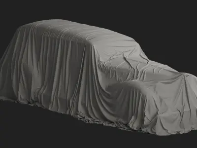 Vintage Car Cover 05 3D model