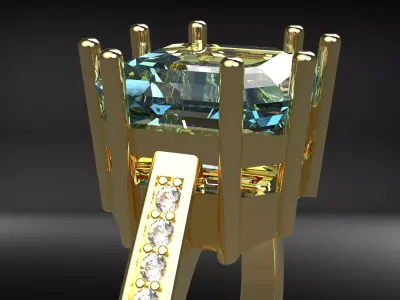 princess ring 3D print model