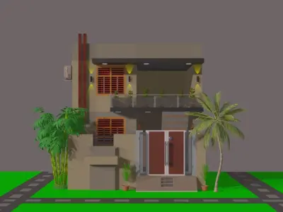 modern houses  3D model