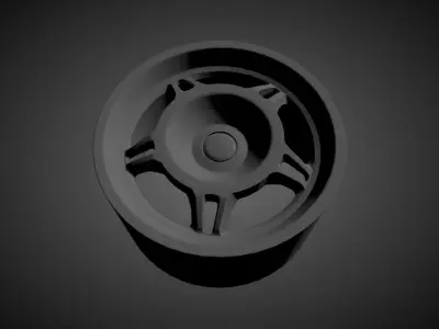 Style 24 scalable and printable rims 3D print model