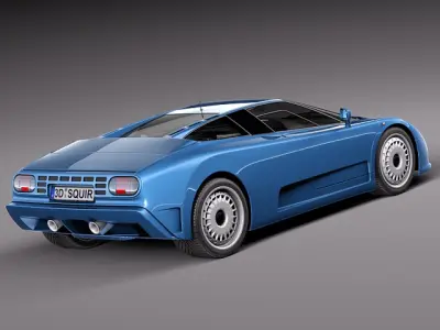 Bugatti EB110 1991 1995 3D model