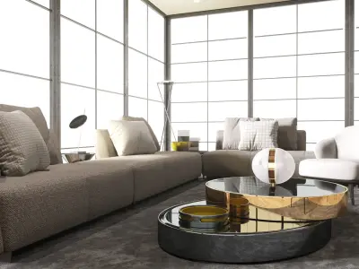 Apartment Interior Scene 02 3D Model 3D model