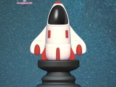 Space Chess - Side A 3D print model