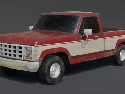 Classic Pickup Truck 1980 3D model