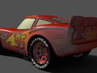 Lightning Mcqueen Character 3D model
