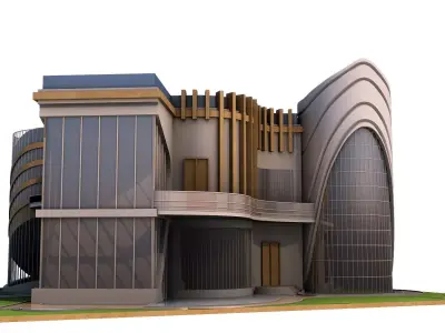 0020 - New Modern Villa - 2Ds Drawing - 3Ds Files 3D model