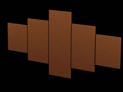 Geometrical Furniture Design  Low-poly 3D model buy