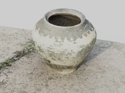 Scanned Detailed old bowl 3D model