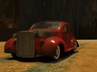 old car  Free 3D model