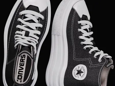 CONVERSE CTAS MOVE HI SNEAKERS 3D model