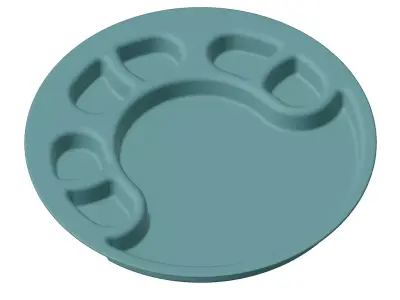 Plastic Premium Partition Plate 3D model