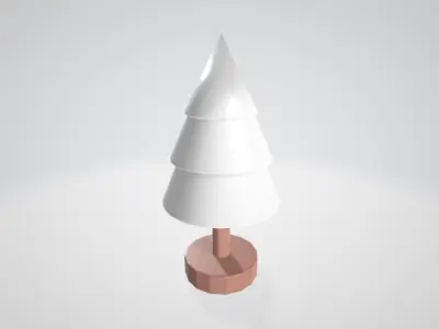 Christmas Tree Figurine Low poly Low-poly 3D model