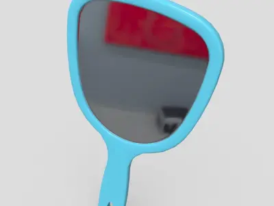 Hand Mirror 3 Low-poly 3D model