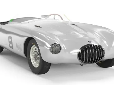 Sports Car Osca White 3D model