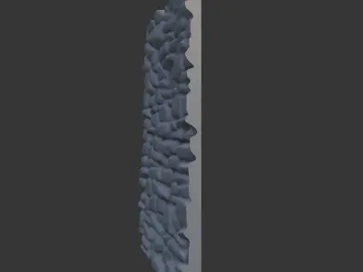 Rubble and Stone Wall Segment 3D model
