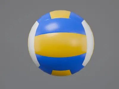Volleyball ball 3D model get
