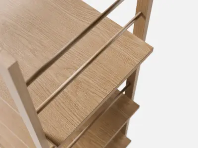 Oak shelf Low-poly 3D model