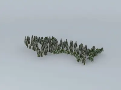Street Of Gold Medals Trees 01 Free 3D model