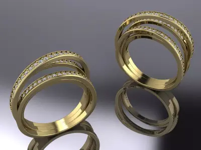 Jewelry Ring Gold 3D print model