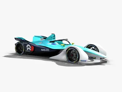 Nio Formula E 2020 Low-poly 3D model