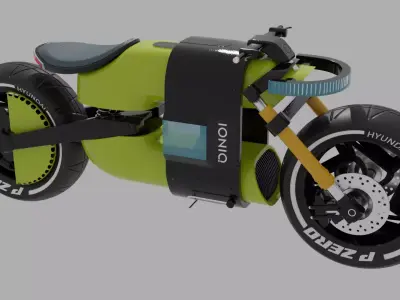HYUNDAI   BIKE Low-poly 3D model