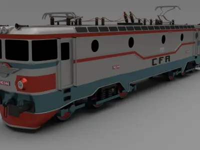 Locomotive collection train 3D model