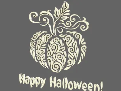 HALLOWEEN - Pumpkin Pattern Ornament Sign 3D model