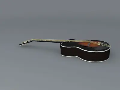 1920 Gibson L5 guitar Free 3D model