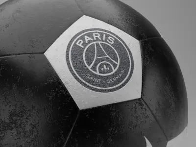 Nike Soccer Ball Special Edition Paris Saint-Germain FC Free low-poly 3D model