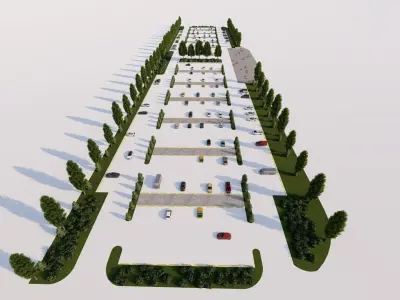 Parking-Parking Lot 3D model