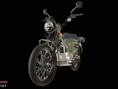 Honda Hunter Cub Low-poly 3D model