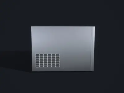 Microwave Low-poly 3D model