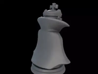 Vampire King Halloween Chess Piece 3D print model